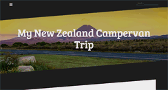 Desktop Screenshot of mynewzealandcampervantrip.com